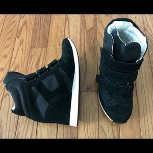 Aldo Black Wedge Sneaker Boot